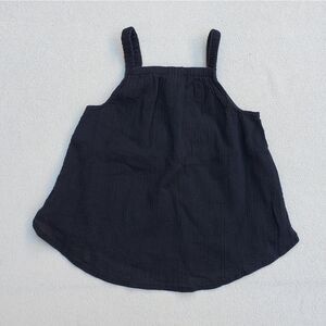 Old Navy black flowy open back tank top Size 4T